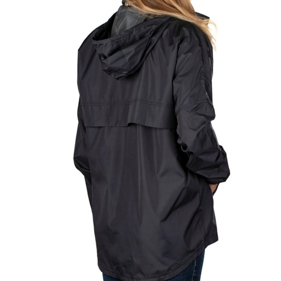 NWT Lauren James Womens S Black Animal Accent Anorak - Picture 3 of 11